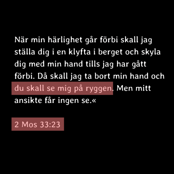 "du skall se mig på ryggen"